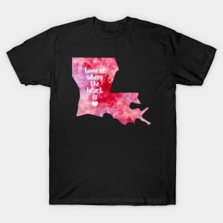 louisiana state map watercolor Watercolour Baton Rouge T-Shirt